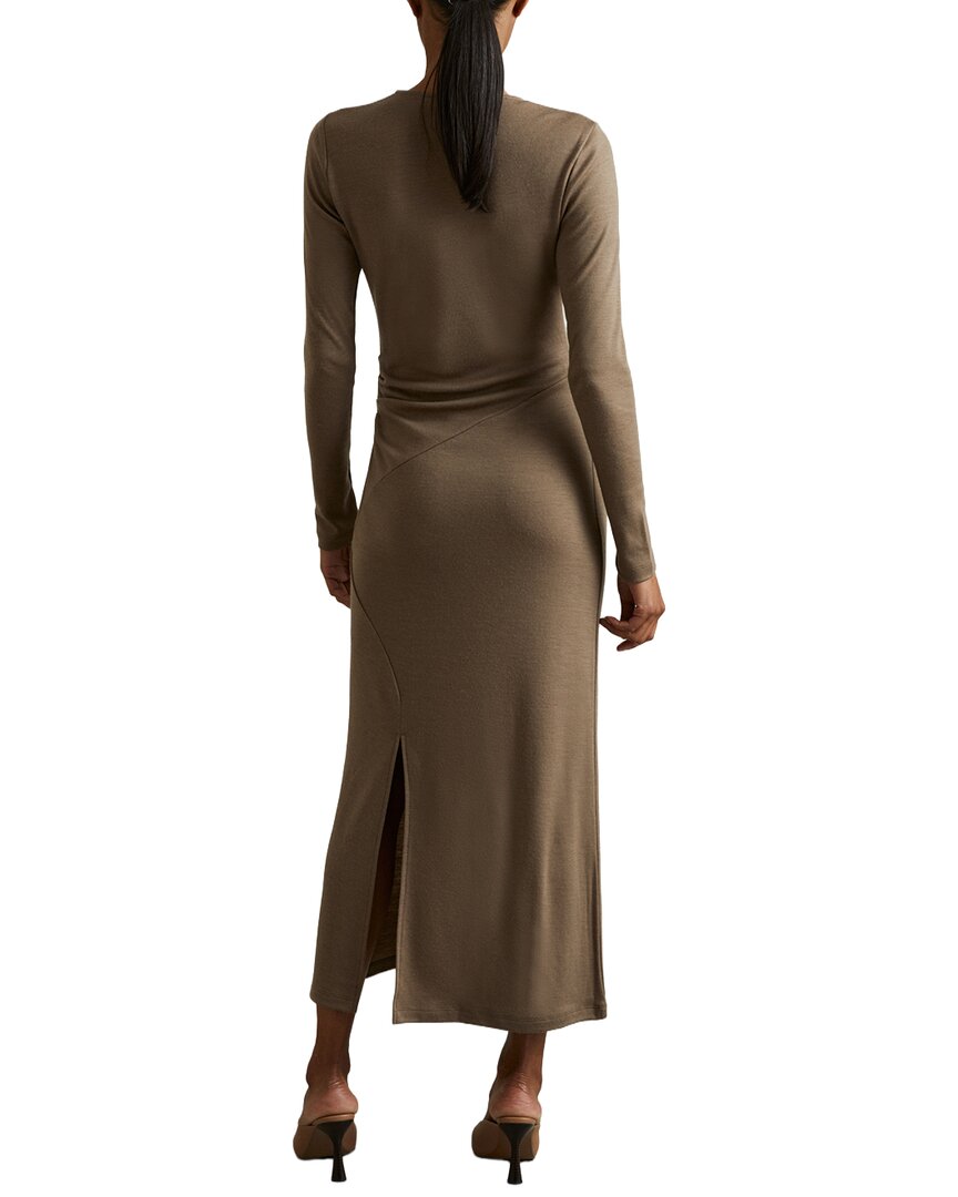 Reiss Sloane Crew Jersey Wool Dress