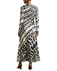 Reiss Vanita Printed Midi Dress