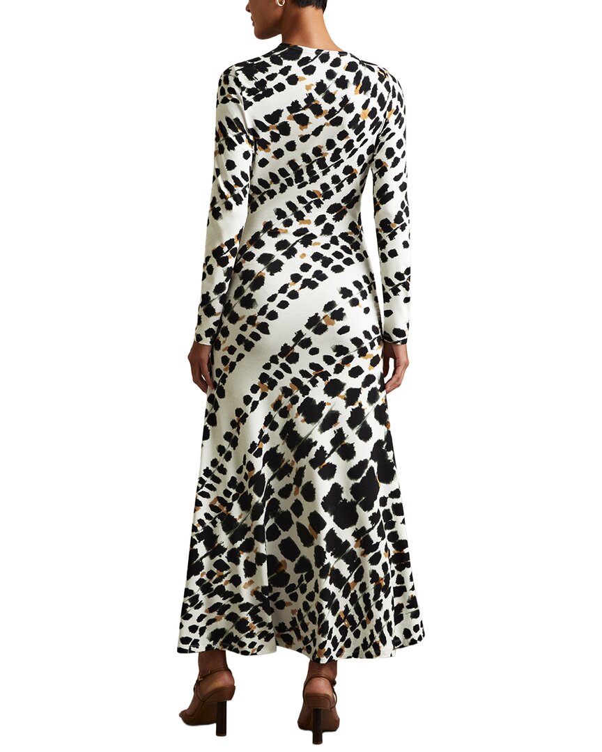 Reiss Vanita Printed Midi Dress