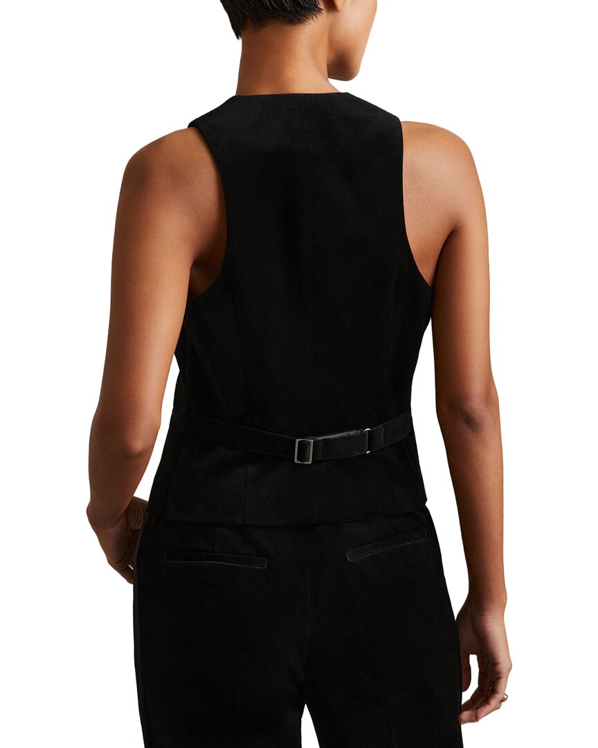 Reiss Parisa Velvet Waistcoat