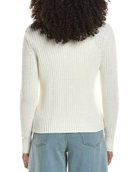 Reiss Ariana Chunky Rib Linen-Blend Cardigan