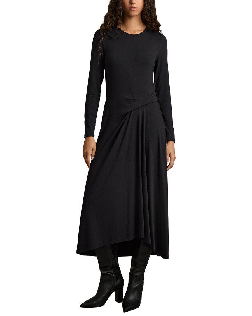 Reiss Ivy Ruched Plain Midi Dress