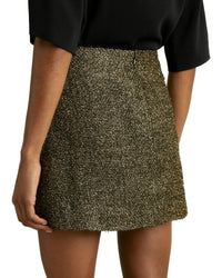 Reiss Elilah Metallic Mini Skirt