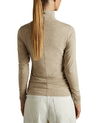 Reiss Louisa Funnel Neck Wool-Blend Top