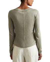 Reiss Reiss Brady V Neck Long Sleeve Top