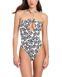 Red Carter Eyecatcher Keyhole One-Piece