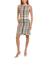 St. John Degrade Tweed Wool-Blend Dress