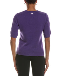 St. John St. John Cable Cashmere-Blend Sweater