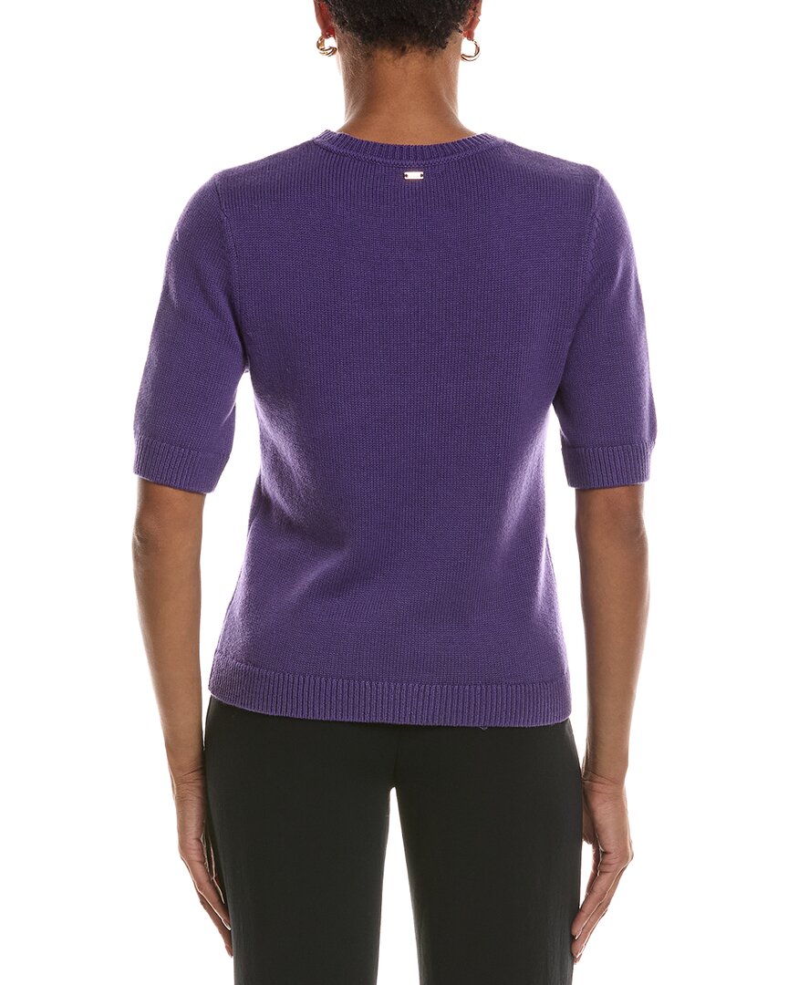 St. John St. John Cable Cashmere-Blend Sweater
