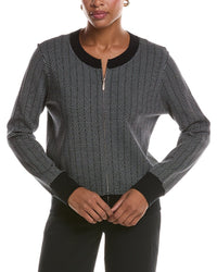St. John Tweed Bomber Jacket