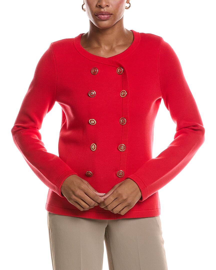 St. John St. John Double-Breasted Knit Jacket