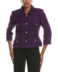St. John St. John Wool-Blend Tweed Jacket