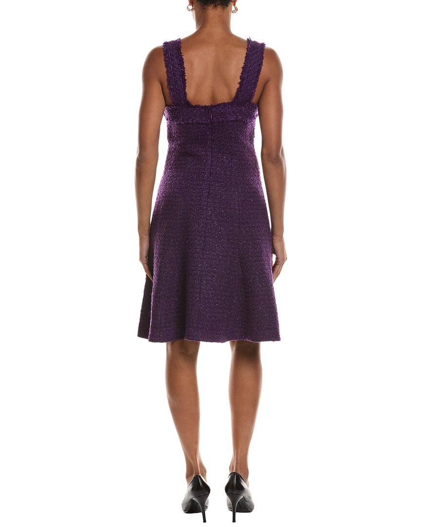 St. John St. John Wool-Blend Tweed Midi Dress