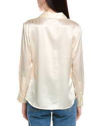 Seraphina Silk Button Top