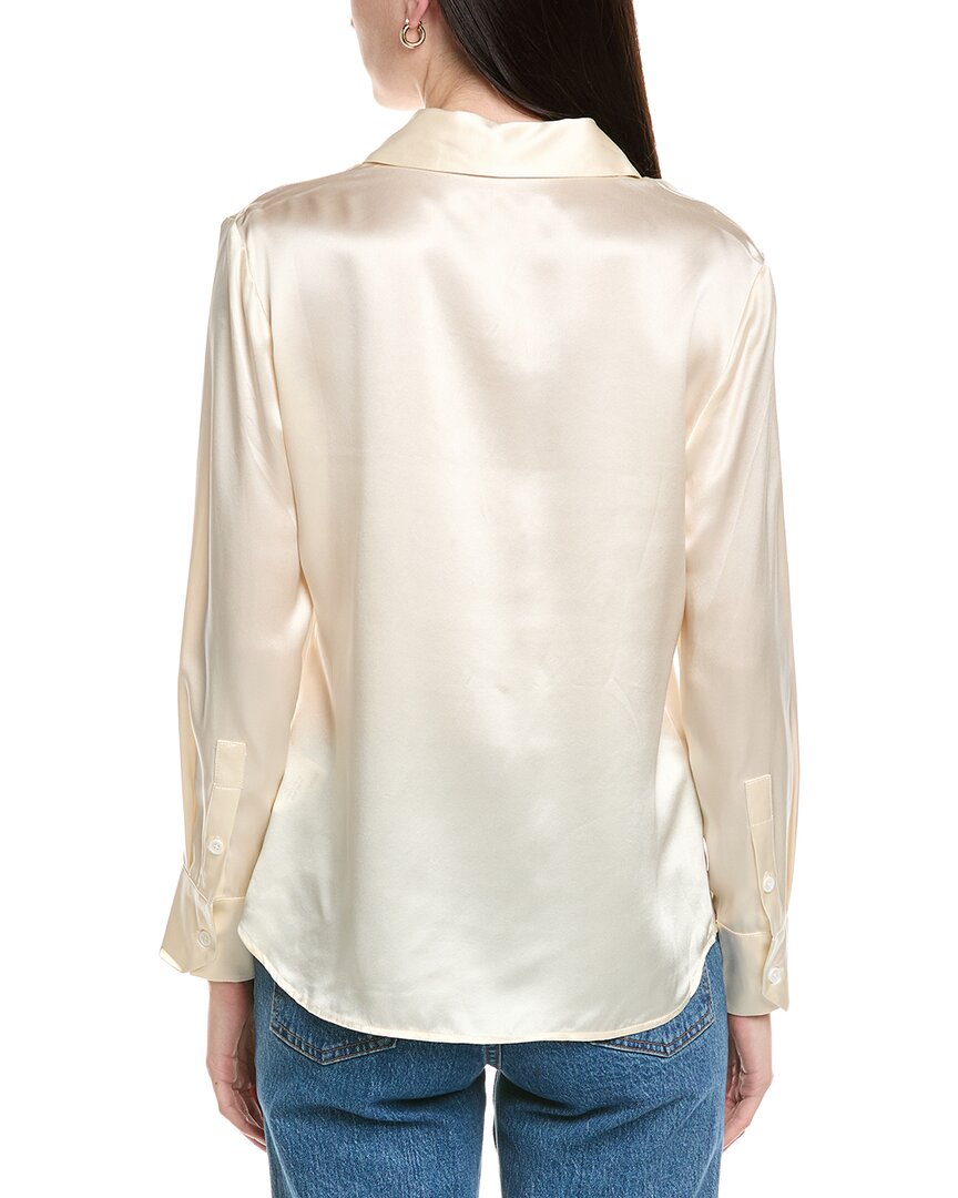 Seraphina Silk Button Top