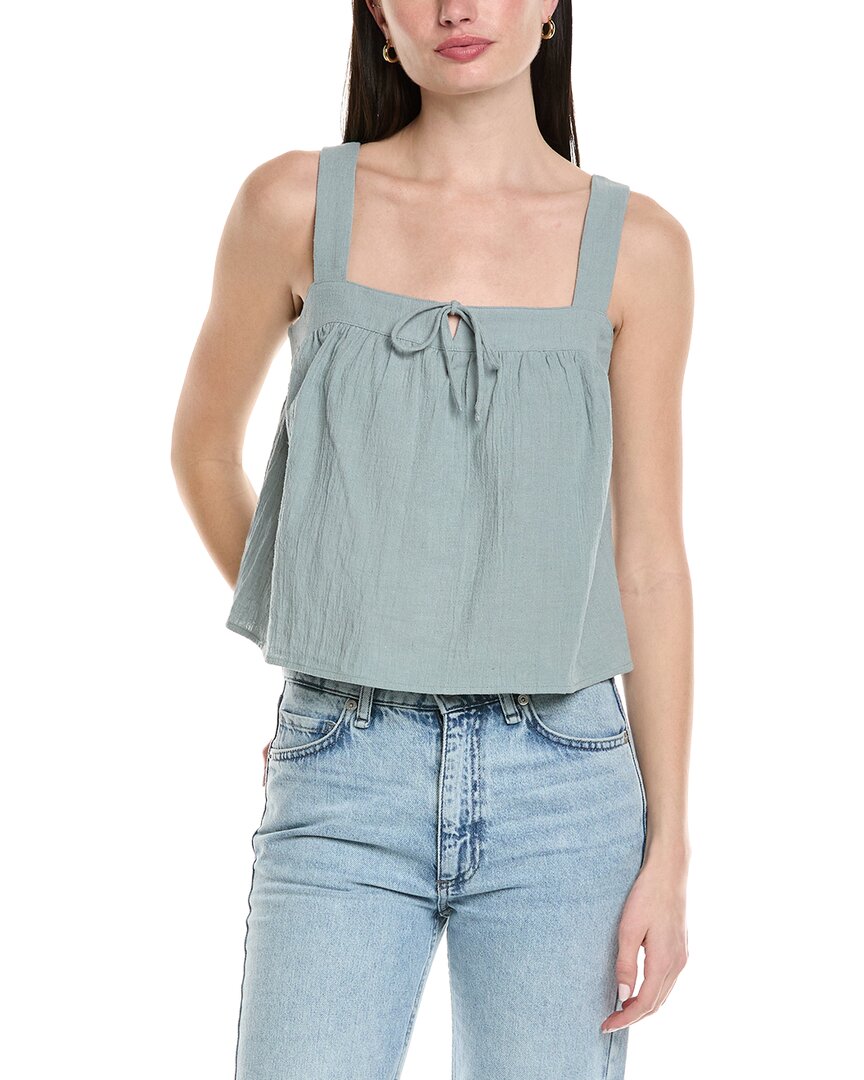 Seraphina Textured Linen-Blend Top