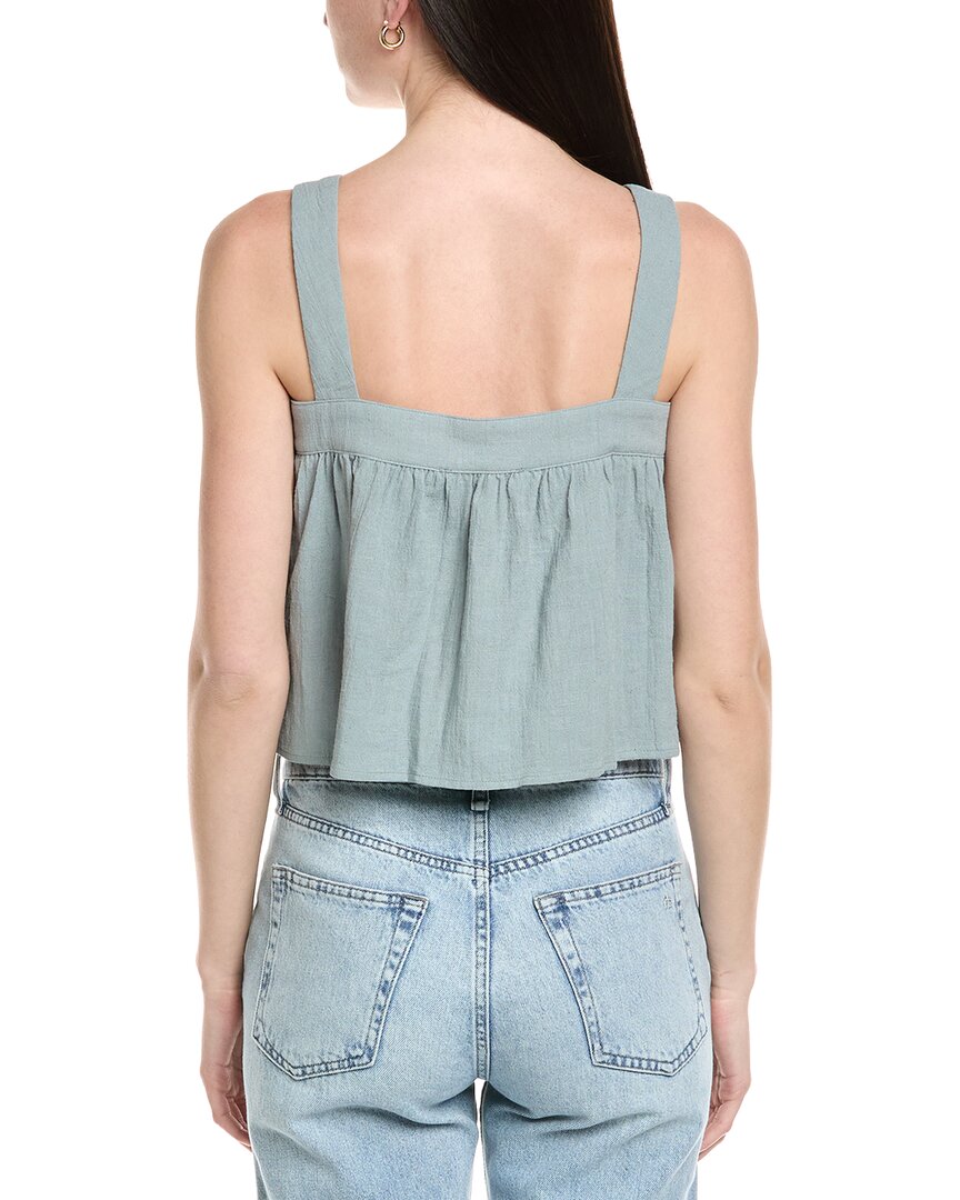 Seraphina Textured Linen-Blend Top