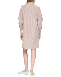 Lafayette 148 New York Ruched Sleeve Shirtdress