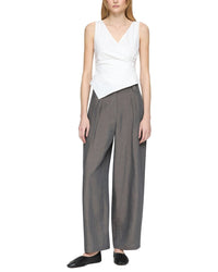 Lafayette 148 New York Wrap Front Top