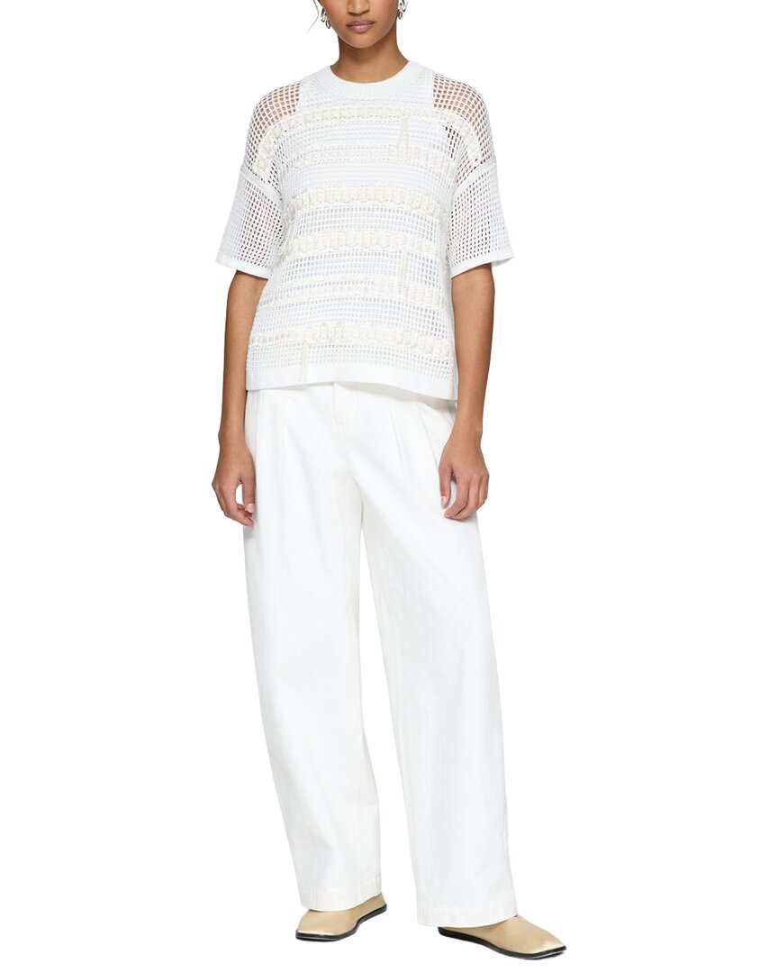 Lafayette 148 New York Hand Embroidered Sweater