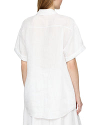 Lafayette 148 New York Drop Shoulder Button Oversized Blouse