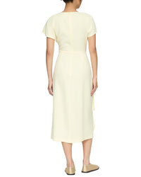 Lafayette 148 New York Draped Side Tie Dress