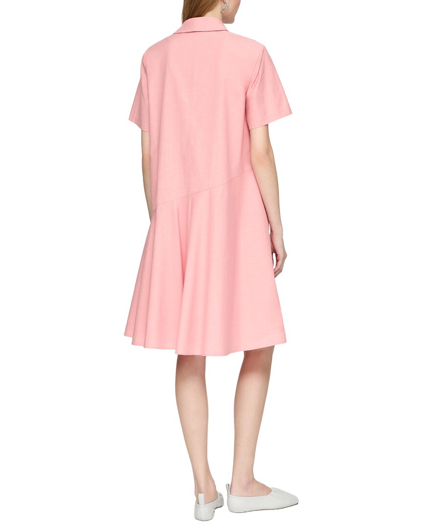 Lafayette 148 New York Flounced Hem Shirtdress
