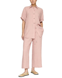 Lafayette 148 New York Drop Shoulder Button Oversized Blouse