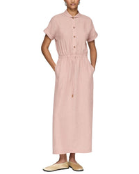 Lafayette 148 New York Claudine Collar Drawstring Dress