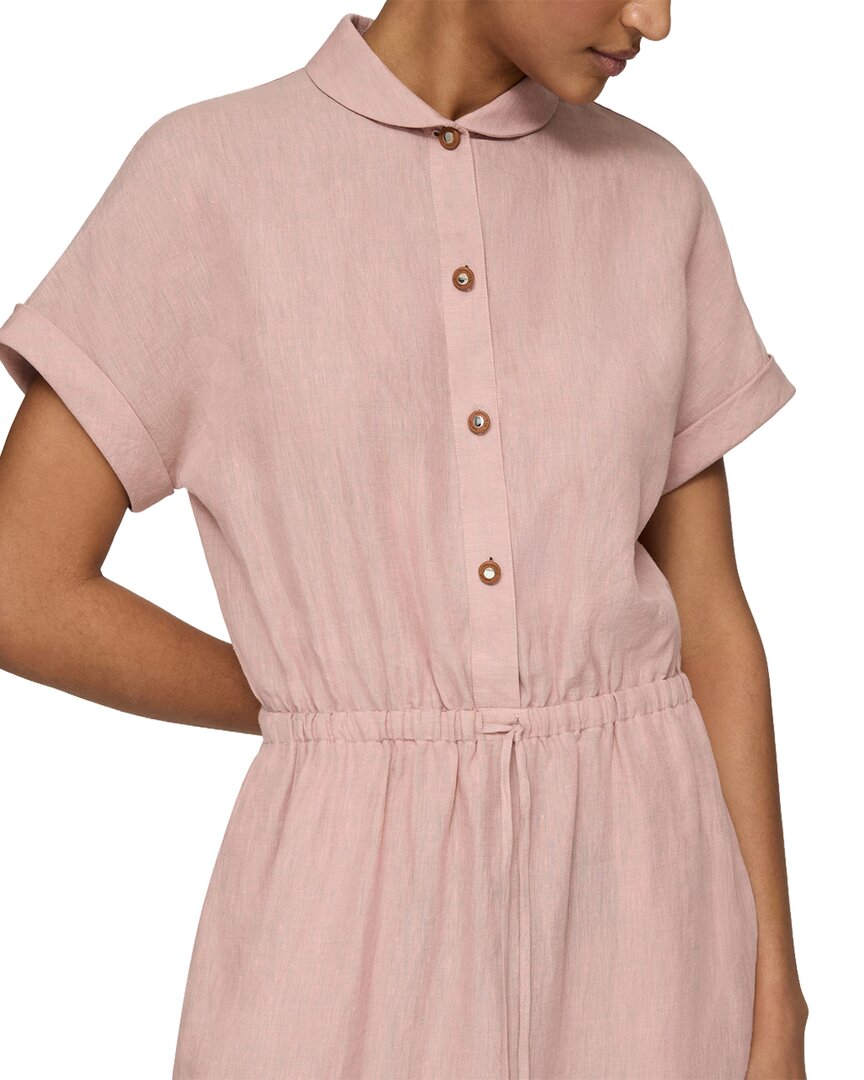 Lafayette 148 New York Claudine Collar Drawstring Dress
