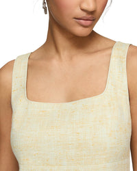 Lafayette 148 New York Square Neck A-Line Dress