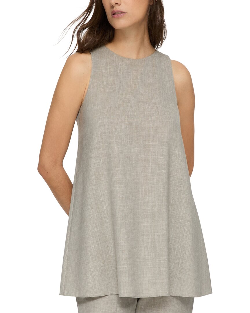 Lafayette 148 New York Racerback Flared Hem Top