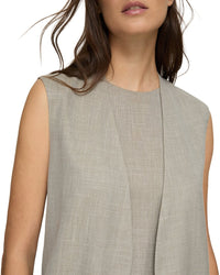 Lafayette 148 New York V-Neck Open Front Vest