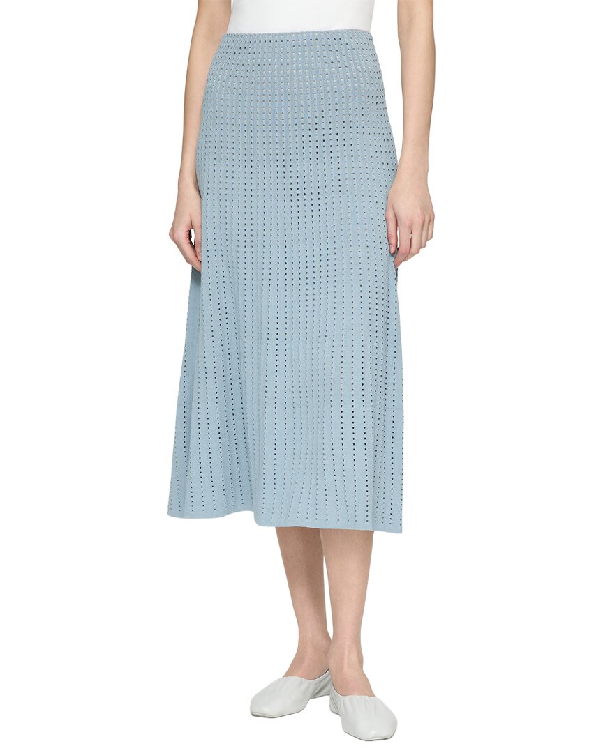Lafayette 148 New York Pointelle Stitch Skirt