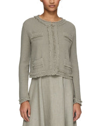 Lafayette 148 New York Textured Stitch Cropped Jacket