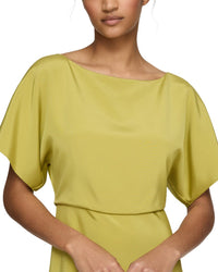 Lafayette 148 New York Butterfly Sleeve Midi Dress