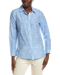 J.Mclaughlin Britt Silk-Blend Blouse