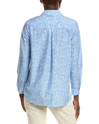 J.Mclaughlin Britt Silk-Blend Blouse