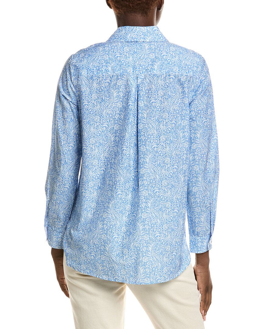 J.Mclaughlin Britt Silk-Blend Blouse