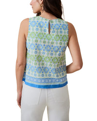 J.Mclaughlin Norie Linen-Blend Blouse
