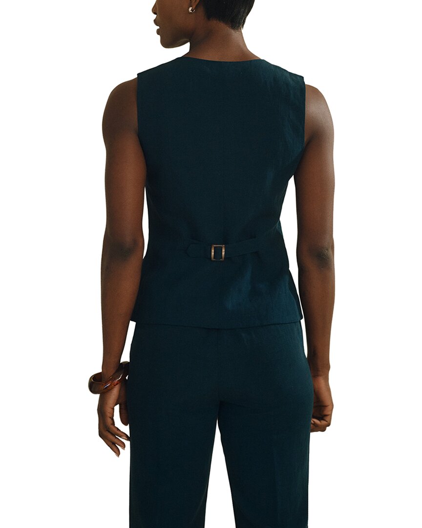 J.Mclaughlin Dune Linen-Blend Vest