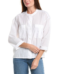 James Perse James Perse Cropped Utility Shirt