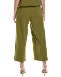 Anne Klein Petite High Rise Pull On Wide Leg Crop Pant