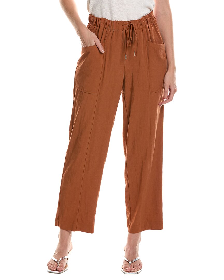 Anne Klein Petite Pull-On Pocket Straight Ankle Pant