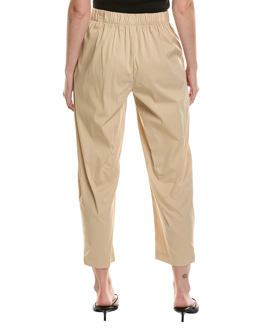 Anne Klein Petite Pull-On Barrel Leg Poplin Pant