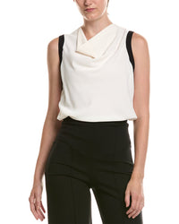Anne Klein Petite Cowl Neck Framing Stop