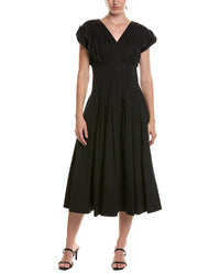 Anne Klein Petite Waist Pleat Midi Dress