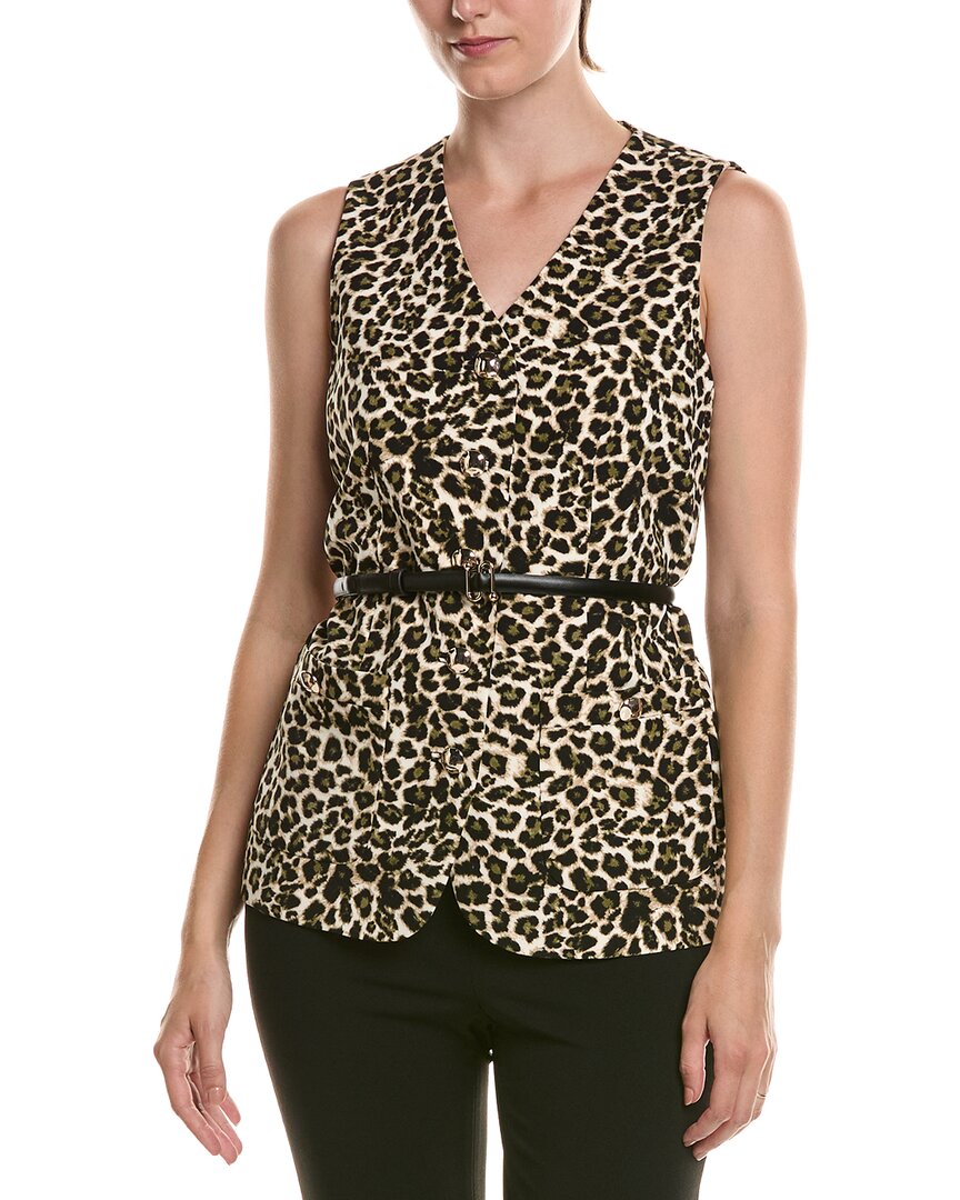 Anne Klein Long Five Button Vest