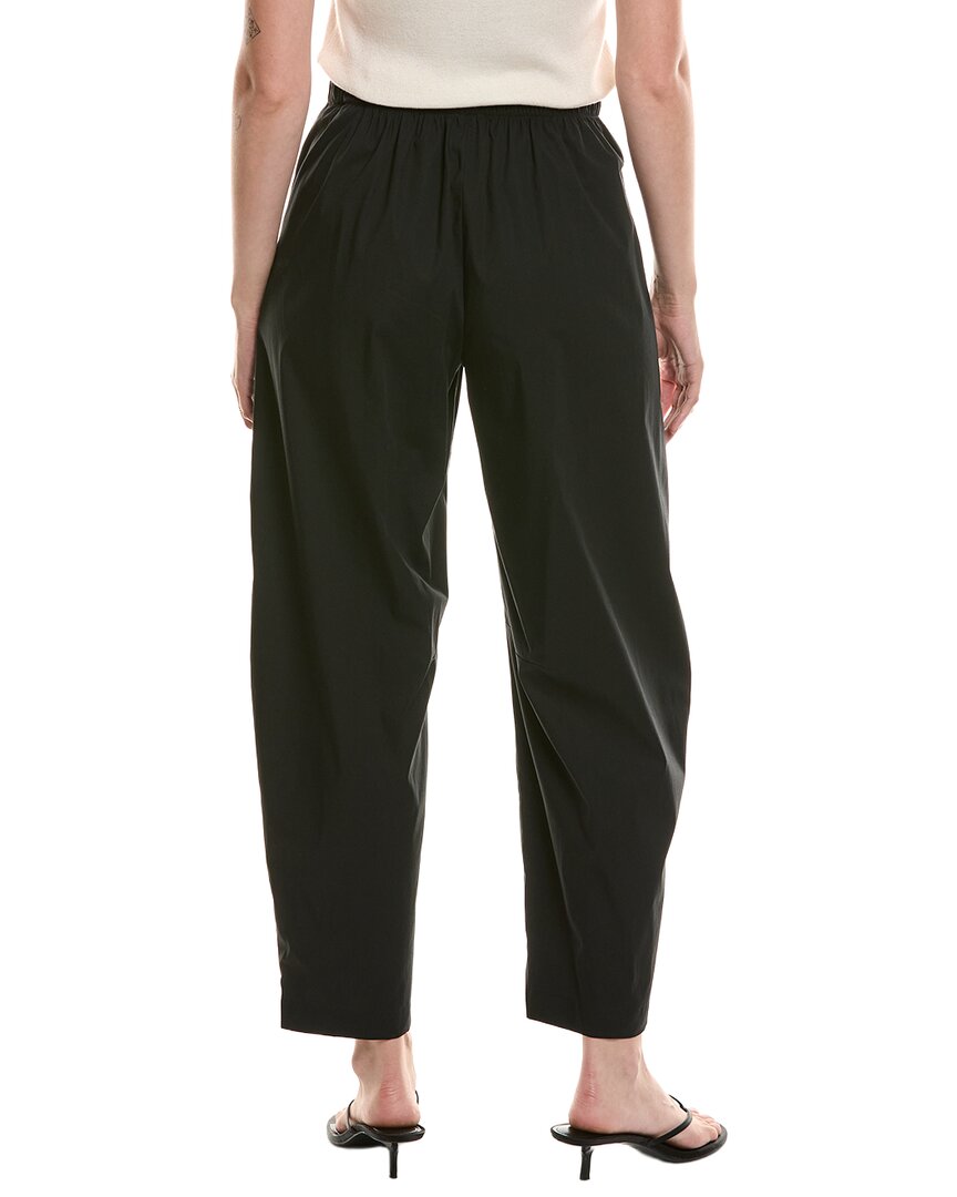 Anne Klein Pull-On Barrel Leg Poplin Pant