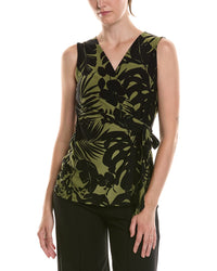 Anne Klein Printed Wrap Top
